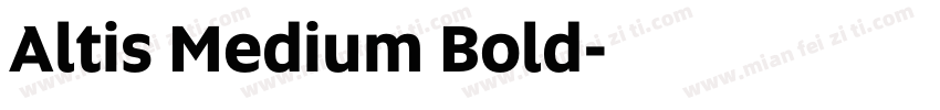 Altis Medium Bold字体转换